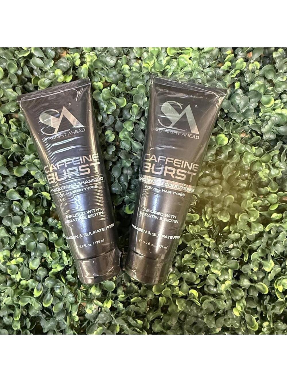 🖤 Straight Ahead Caffeine Burst Thickening Shampoo & Conditioner Set